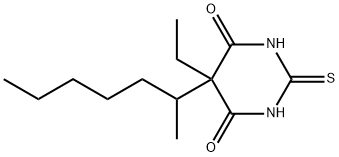5-Ethyl-2,3-dihydro-5-(1-methylhexyl)-2-thioxo-4,6(1H,5H)-pyrimidinedione Struktur