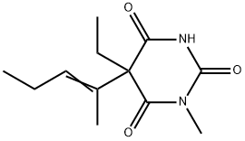 5-Ethyl-1-methyl-5-(1-methyl-1-butenyl)-2,4,6(1H,3H,5H)-pyrimidinetrione Structure