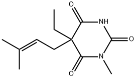 5-Ethyl-1-methyl-5-(3-methyl-2-butenyl)-2,4,6(1H,3H,5H)-pyrimidinetrione|