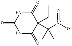 5-Ethyl-5-(1-methyl-1-nitroethyl)barbituric acid Struktur