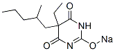 5-Ethyl-5-(2-methylpentyl)-2-sodiooxy-4,6(1H,5H)-pyrimidinedione Struktur