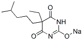 5-Ethyl-5-(4-methylpentyl)-2-sodiooxy-4,6(1H,5H)-pyrimidinedione Struktur