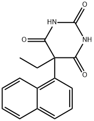5-Ethyl-5-(1-naphtyl)barbituric acid Struktur