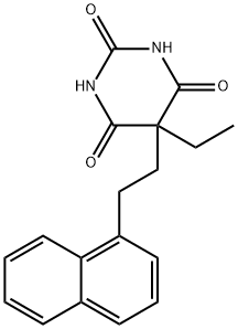 5-Ethyl-5-[2-(1-naphtyl)ethyl]-2,4,6(1H,3H,5H)-pyrimidinetrione Struktur