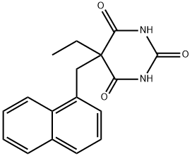 5-Ethyl-5-(1-naphtylmethyl)-2,4,6(1H,3H,5H)-pyrimidinetrione 结构式
