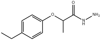 Propanoic acid, 2-(4-ethylphenoxy)-, hydrazide (9CI) Struktur
