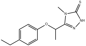 669708-93-4 5-[1-(4-エチルフェノキシ)エチル]-4-メチル-4H-1,2,4-トリアゾール-3-チオール