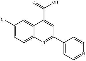 6-CHLORO-2-PYRIDIN-4-YLQUINOLINE-4-CARBOXYLIC ACID Struktur