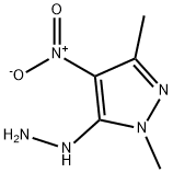 5-肼基-1,3-二甲基-4-硝基-1H-吡唑, 66971-55-9, 结构式