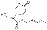 4-(Hydroxymethylene)-3-oxo-2-(2-pentenyl)cyclopentane-1-acetic acid methyl ester Struktur