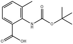 2-叔丁氧基羰氨基-3-甲基苯甲酸,669713-59-1,结构式