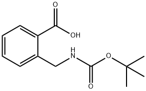 2-(BOC-氨基甲基)苯甲酸 结构式