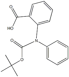 ANTHRANILIC ACID, N-BOC-N-PHENYL
 化学構造式
