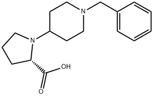 1-[1-(苯甲基)-4-哌啶基]-L-脯氨酸,669713-67-1,结构式
