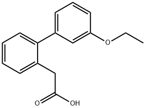 2-BIPHENYL-(3'-ETHOXY)ACETIC ACID
 化学構造式