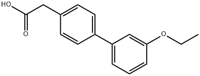 4-BIPHENYL-(3'-ETHOXY)ACETIC ACID
 Struktur