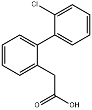 2-BIPHENYL-2'-CHLORO-ACETIC ACID
 Struktur