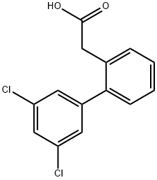 2-BIPHENYL-3',5'-DICHLORO-ACETIC ACID
 Structure