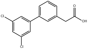 3-BIPHENYL-3',5'-DICHLORO-ACETIC ACID
 Structure