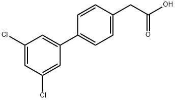 4-BIPHENYL-3',5'-DICHLORO-ACETIC ACID 结构式