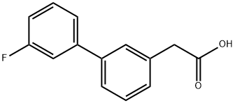 3-BIPHENYL-3'-FLUORO-ACETIC ACID
 Structure