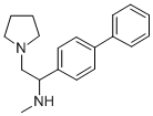 (1-BIPHENYL-4-YL-2-PYRROLIDIN-1-YL-ETHYL)-METHYL-AMINE
 Struktur