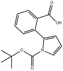 2-(2'-N-BOC-PYRROLE)BENZOIC ACID
 Struktur