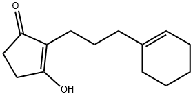 2-Cyclopenten-1-one, 2-[3-(1-cyclohexen-1-yl)propyl]-3-hydroxy- (9CI) Structure