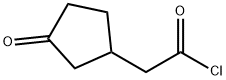2-(3-oxocyclopentyl)acetyl chloride Structure