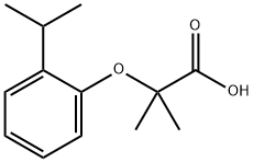 2-(2-异丙基苯氧基)-2-甲基-丙酸, 669726-38-9, 结构式