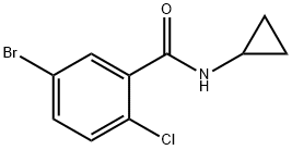 CYCLOPROPYL 5-BROMO-2-CHLOROBENZAMIDE,669734-35-4,结构式