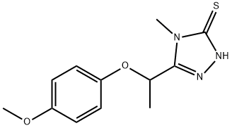 5-(1-(4-甲氧基苯氧基)乙基)-4-甲基-4H-1,2,4-三唑-3-硫醇 结构式
