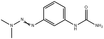 [m-(3,3-Dimethyl-1-triazeno)phenyl]urea Struktur