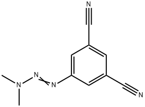 4-(3,3-Dimethyl-1-triazeno)isophthalonitrile Struktur