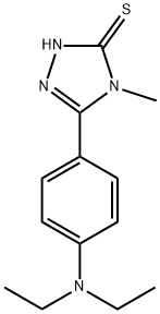 5-[4-(DIETHYLAMINO)PHENYL]-4-METHYL-4H-1,2,4-TRIAZOLE-3-THIOL Structure