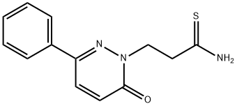 6-Phenyl-2-[2-(thiocarbamoyl)ethyl]-3(2H)-pyridazinone Struktur