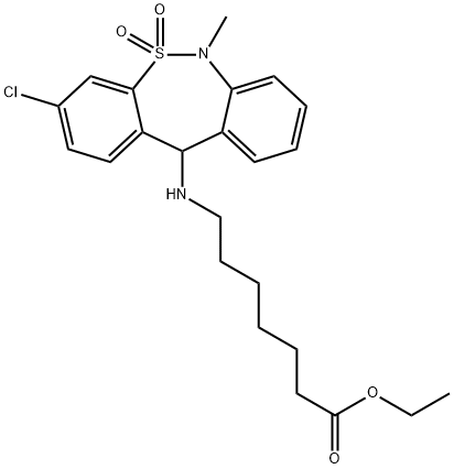 噻奈普汀乙酯 结构式