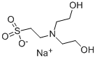 N,N-Bis(2-hydroxyethyl)-2-aminoethanesulfonic acid sodium salt Structure