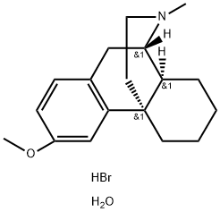 一水氢溴酸右旋美沙芬,6700-34-1,结构式