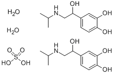 硫酸异丙肾上腺素, 6700-39-6, 结构式