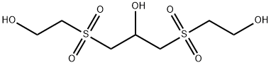 1,3-Bis(hydroxyethylsulfonyl)propanol Struktur
