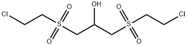 1,3-Bis(chloroethyl sulfonyl)propanol Structure