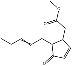 4-Oxo-5-(2-pentenyl)-2-cyclopentene-1-acetic acid methyl ester Struktur