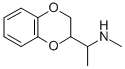 2-(1-メチルアミノエチル)-1,4-ベンゾジオキサン 化学構造式