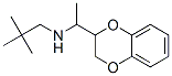 2-(1-Neopentylaminoethyl)-1,4-benzodioxane Struktur