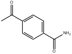 4-乙酰基苯甲酰胺 结构式