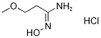 N'-Hydroxy-3-methoxypropanimidamide hydrochloride Struktur