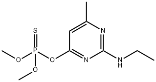 n-desethyl-pirimiphos-methyl 化学構造式
