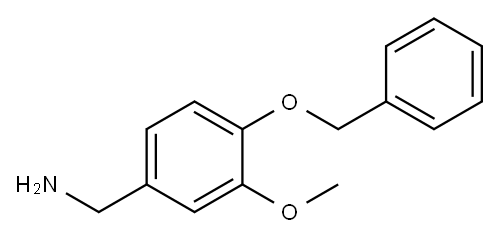 1-[4-(BENZYLOXY)-3-METHOXYPHENYL]METHANAMINE Structure
