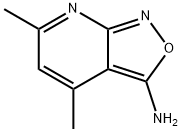 4,6-二甲基-3-氨基异恶唑并[3,4-B]吡啶, 670246-33-0, 结构式